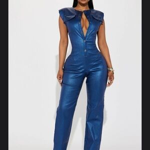 Elegant Blue Jumpsuit
